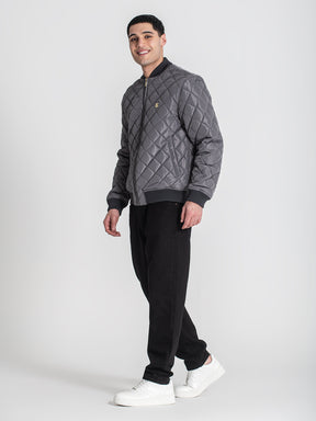 bombers / Grey Pillow Bomber Jacket