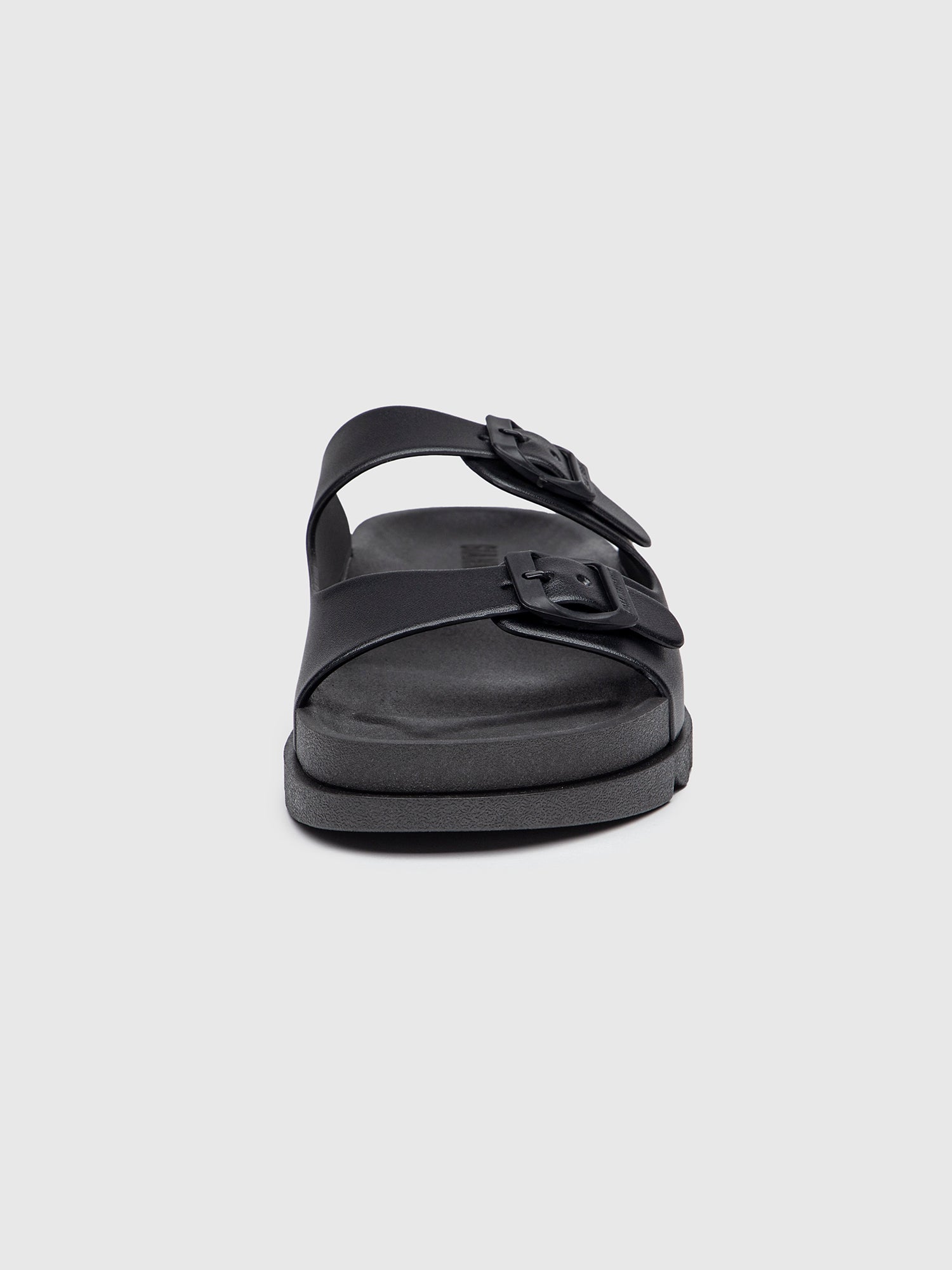 sliders / Black Explorer Sandals