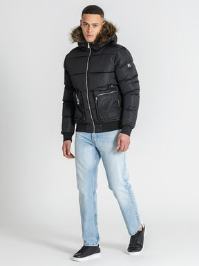 puffers / Black Utility Puffer Jacket