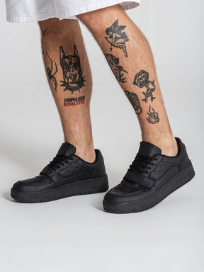 sneakers / Black Logomania Velcro Sneakers