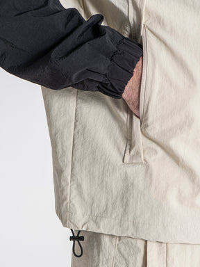 zip jackets / Beige Urban Allure Hoodie Jacket