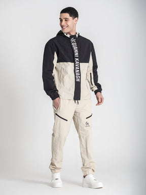 zip jackets / Beige Urban Allure Hoodie Jacket