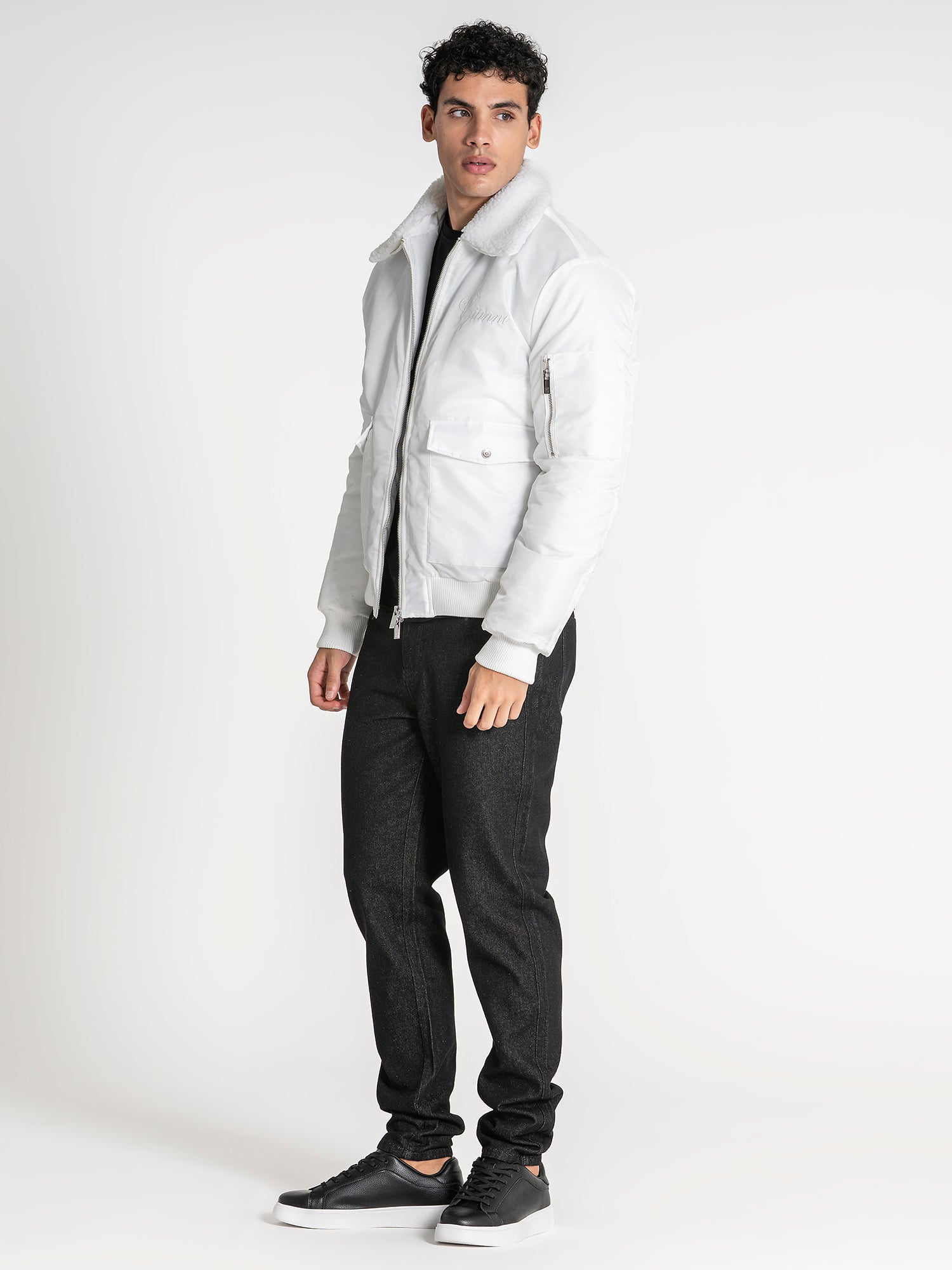 bombers / White Gianni Bomber Jacket