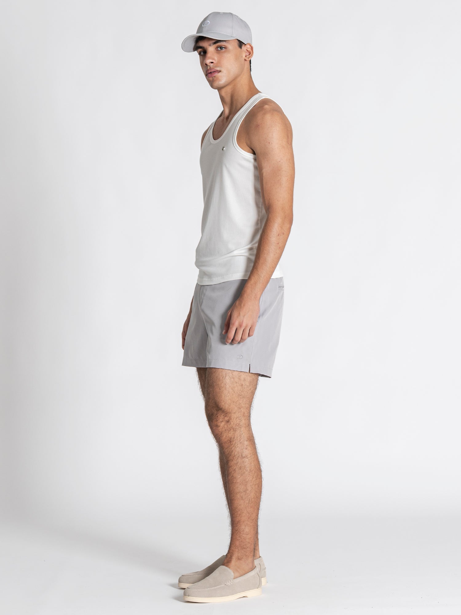 tank tops / White Essence Ribbed Tanktop
