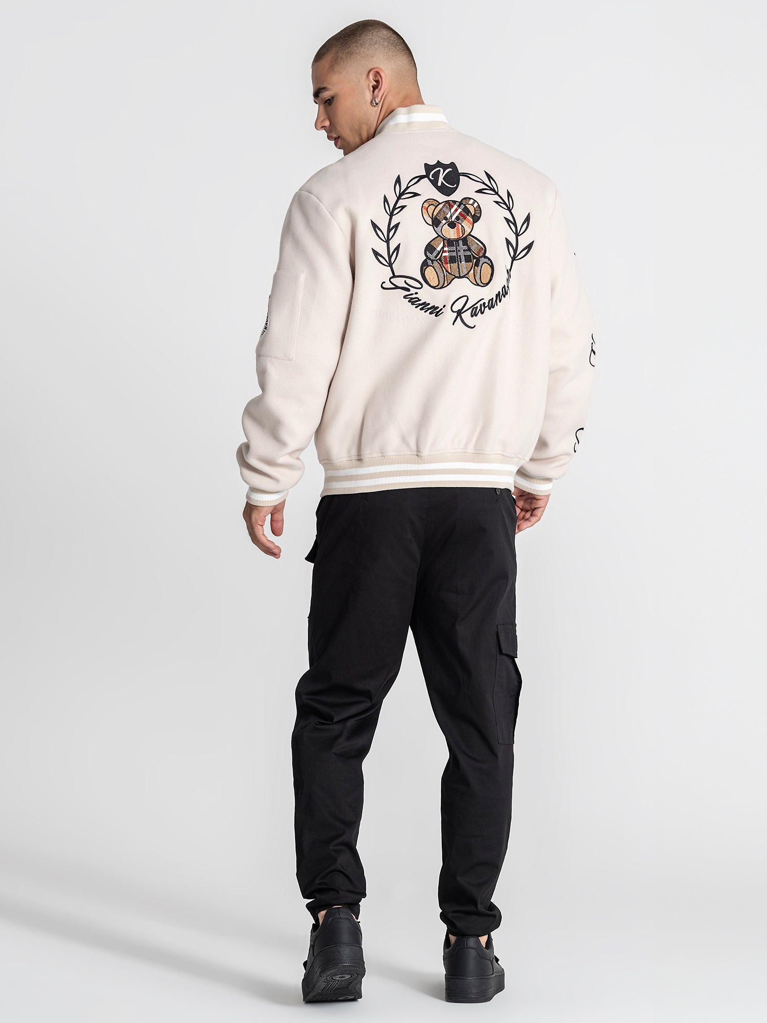 bombers / Beige Noble Bear Bomber Jacket