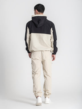 zip jackets / Beige Urban Allure Hoodie Jacket
