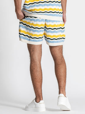 shirts / Multicolor Wave Knit Set