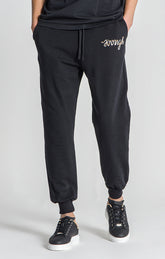 Black Laced Loose Joggers