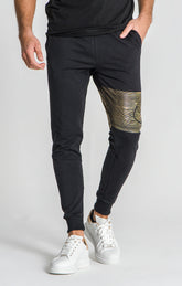 Black Victory Cord Joggers