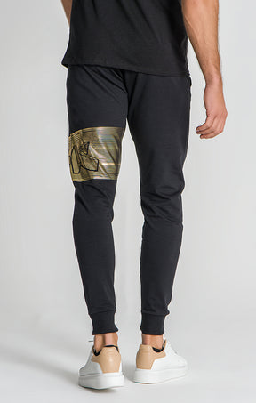 Black Victory Cord Joggers