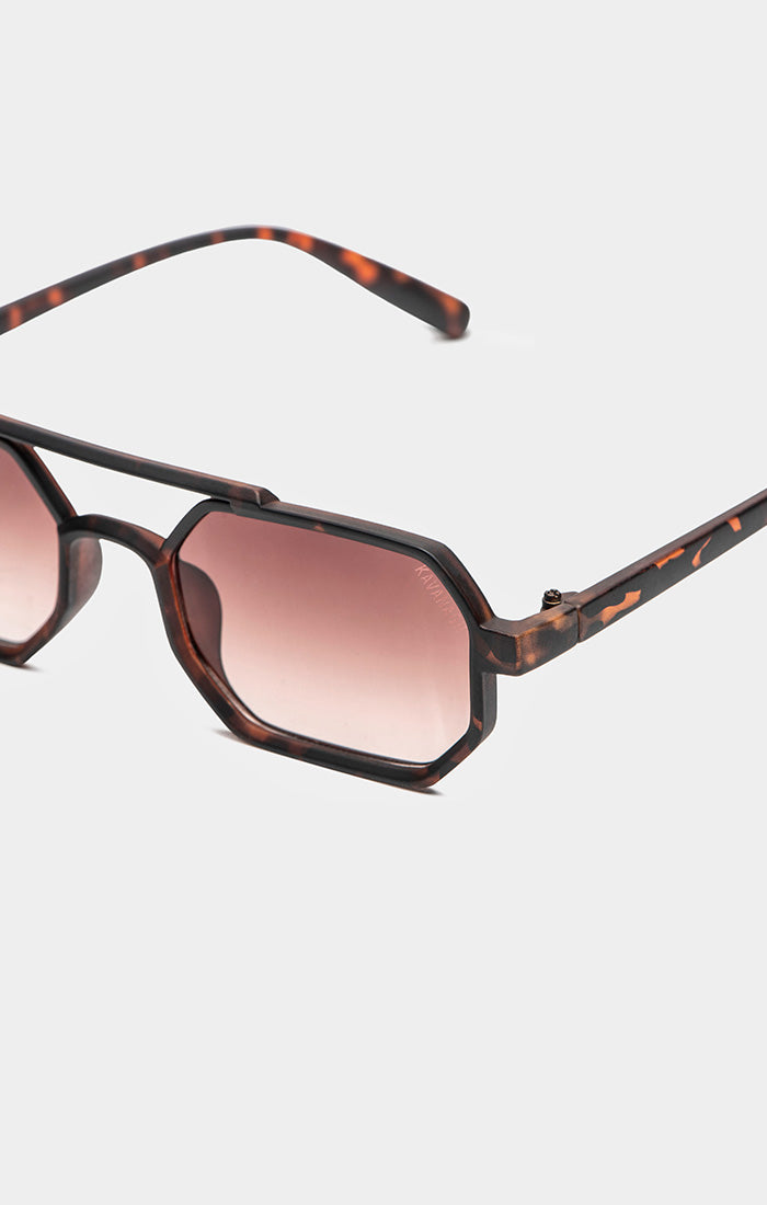 Brown Hexa Sunglasses