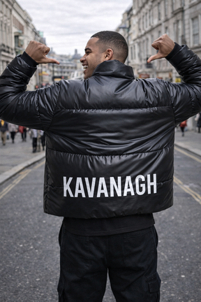 Black Statement Puffer Jacket