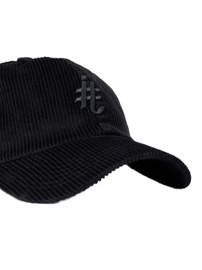 Boné Dad Hat Efeito Camurça Brasão Preto