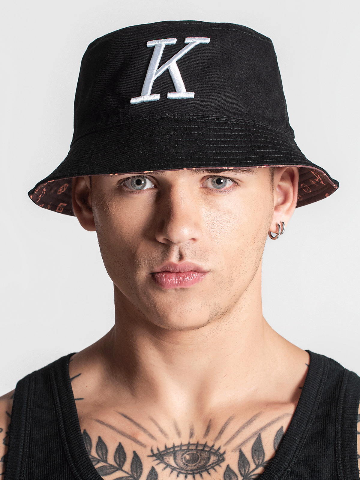 Black K Bucket Hat