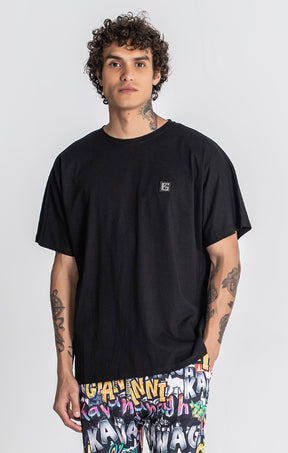 Black Bristol Print Tee