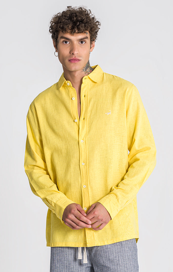 Yellow Linen L/S Shirt