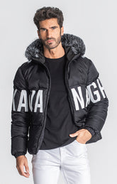 Black Respect Puffer Jacket