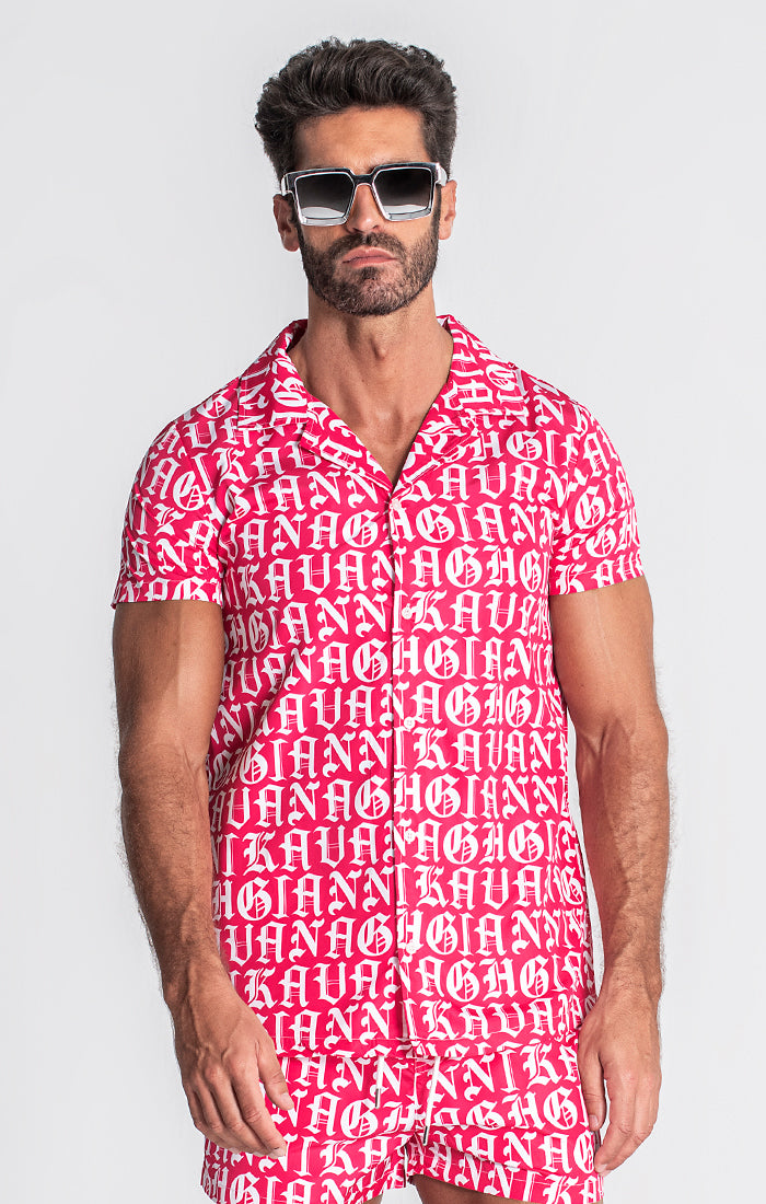 Pink Message Hawaiian Shirt