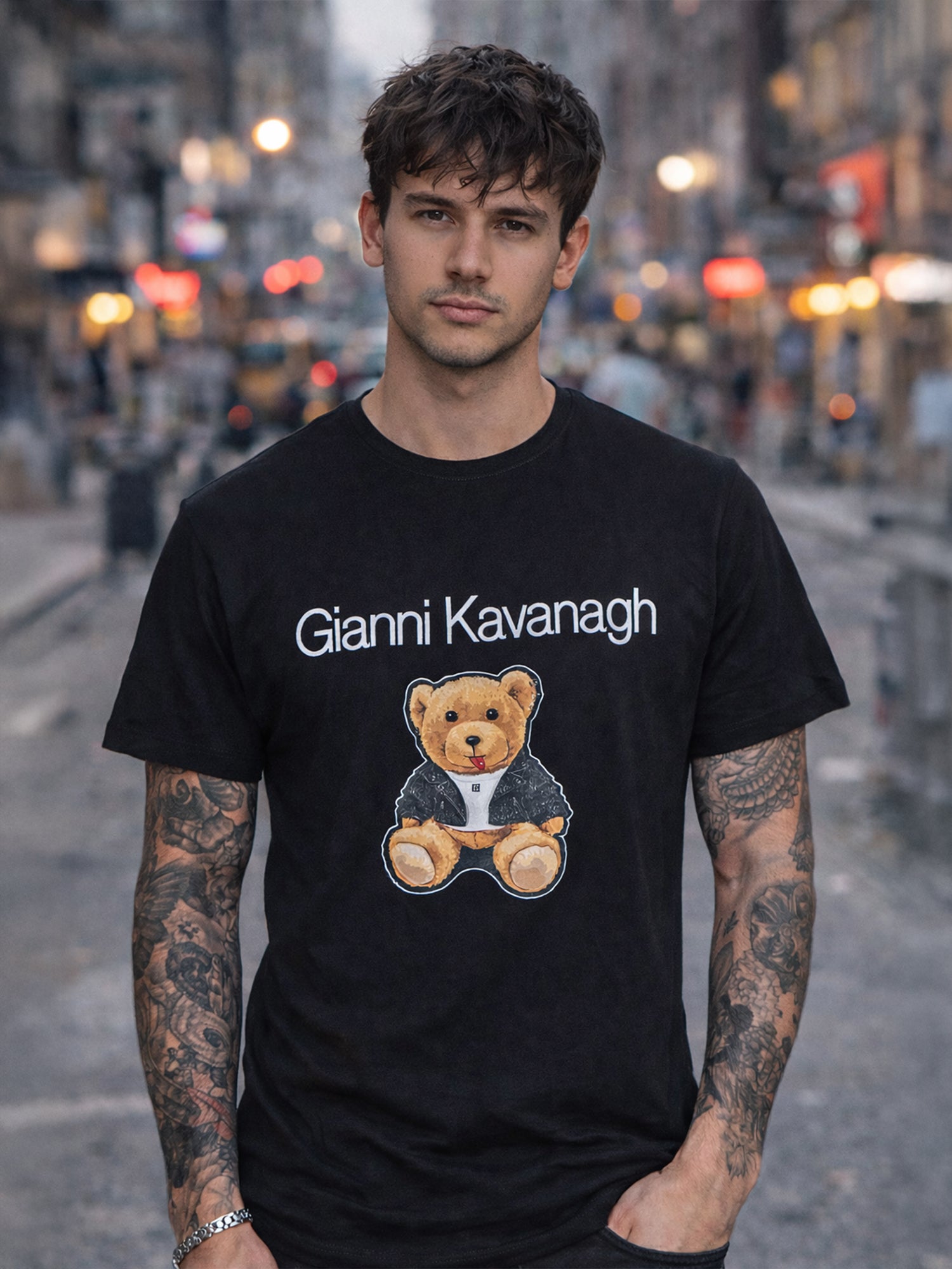 Black GK Teddy Bear Tee