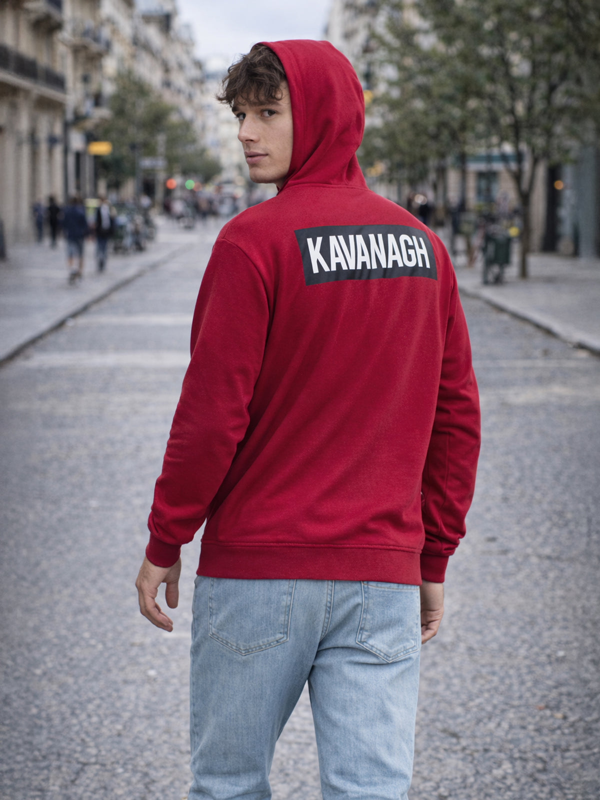 Burgundy Alert Hoodie