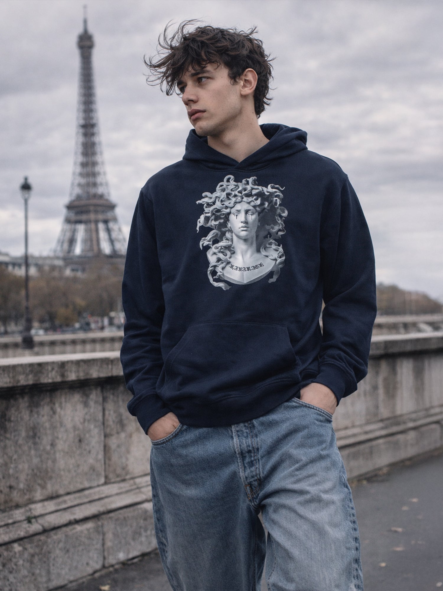 Blue Medusa Hoodie