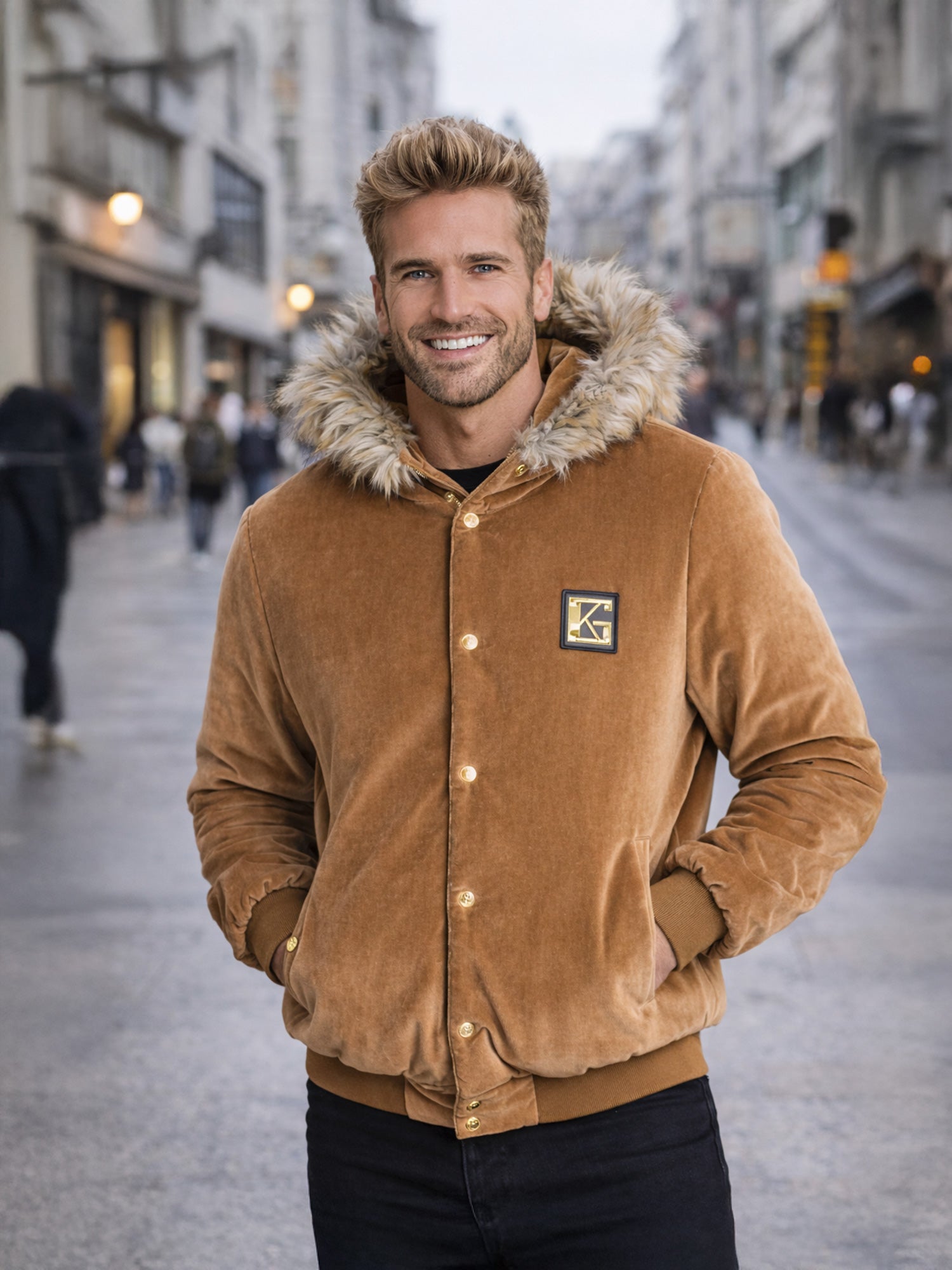 Beige Gatsby Velvet Jacket