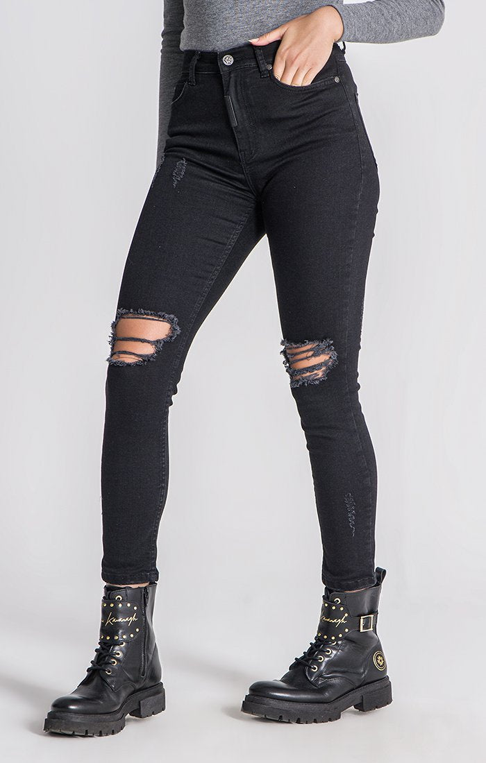 Black Core Ripped Jeans