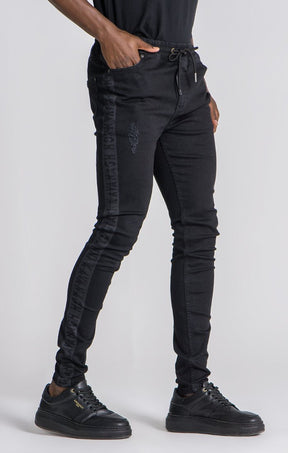 Black Yin Yang Skinny Jeans