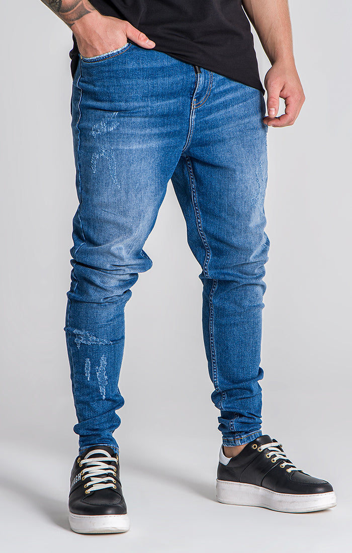 Medium Blue GK Fake Jeans