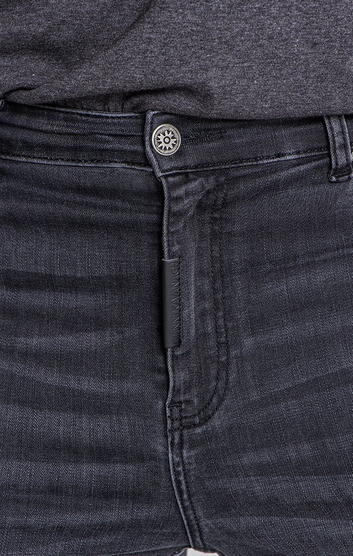 Medium Grey Core Ripped Jeans