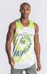 T-Shirt Caveada Tingida Amarela-Neon