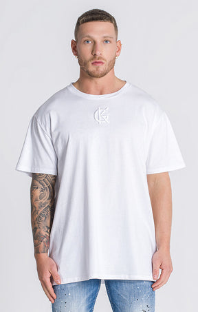 White Hydrate Embroidery Tee